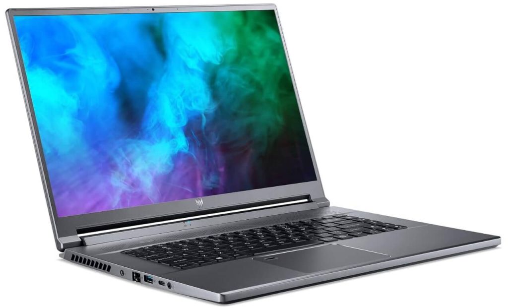 Portátil gaming con procesador Intel Core i7 de 11ª generación, gráfica Nvidia RTX 3070 con 8 GB de VRAM, 1 TB de almacenamiento SSD y pantalla de 16 pulgadas 2,5K, Acer Predator Triton 500 SE