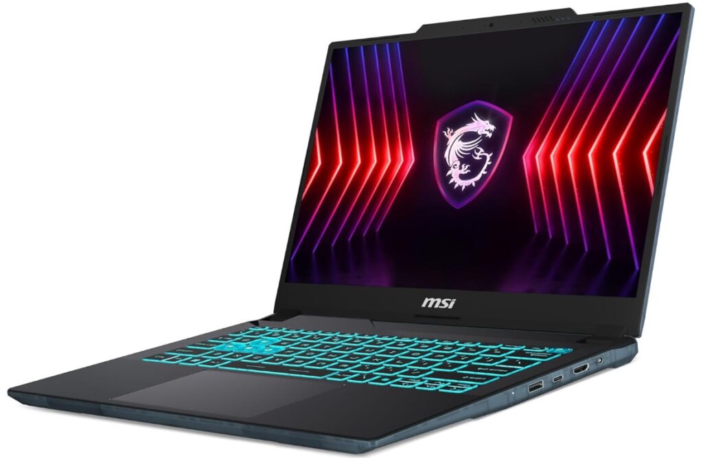 Portátil para gaming económico con procesador Intel Core i7 de 13ª generación, 16 GB de RAM, gráfica RTX 4060 con 8 GB de VRAM y pantalla de 14 pulgadas Full HD+, MSI Cyborg 14 A13VF