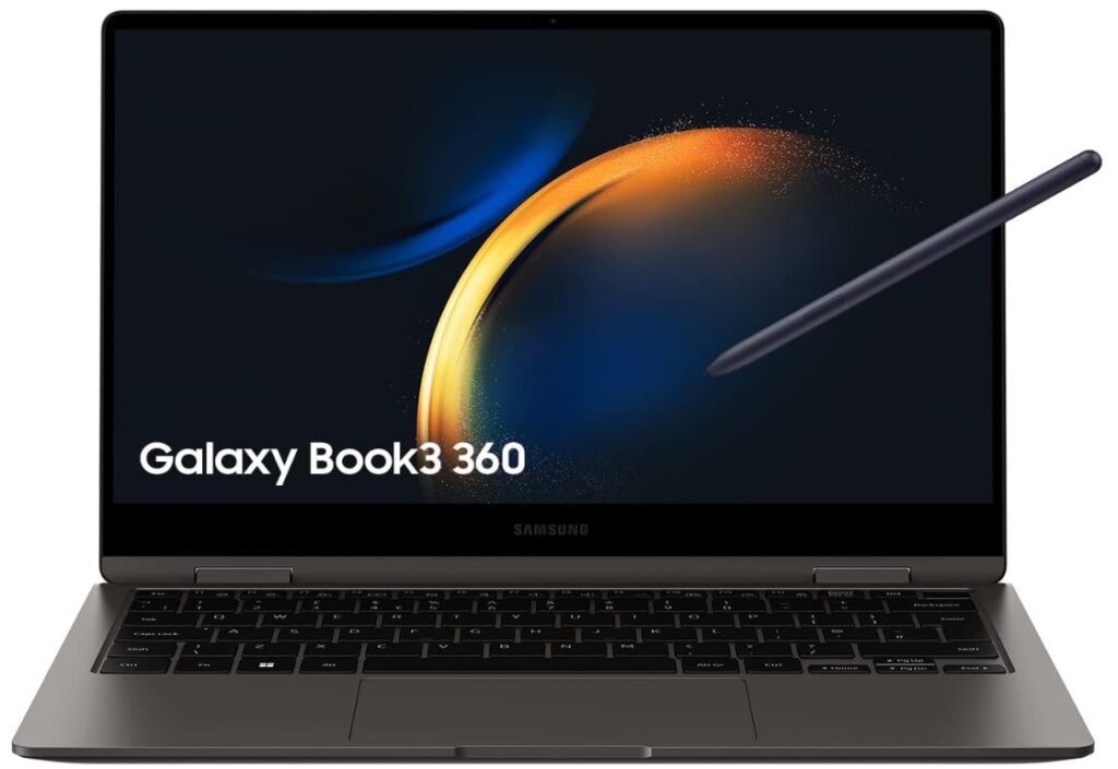 Portátil convertible de 13,3 pulgadas y pantalla Full HD táctil, muy ligero, con procesador Intel Core i5 de 13ª generación y 16 GB de RAM, Samsung Galaxy Book3 360