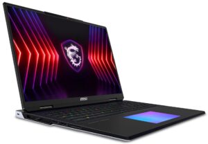 Portátil gaming de alta gama con procesador Intel Core i9 de 14ª generación, 128 GB de RAM, 2 TB de SSD, gráfica RTX 4080 y pantalla de 18 pulgadas miniLED 4K MSI Titan 18 HX A14VHG