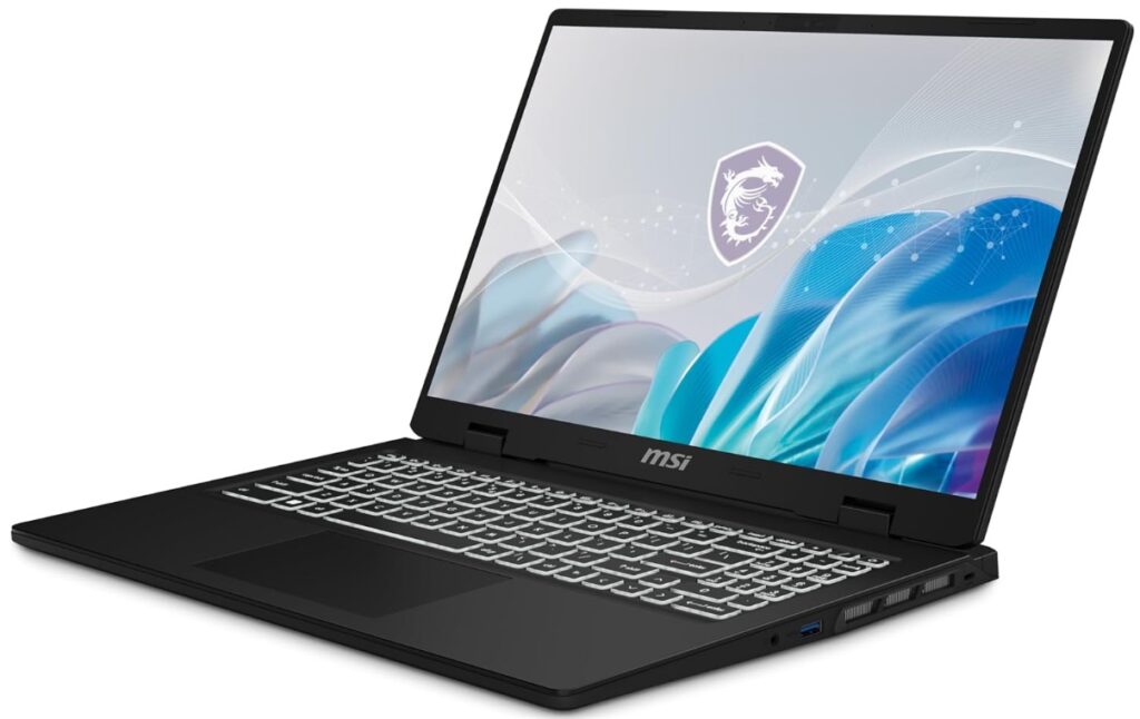 Portátil para creación y edición de contenidos de 16 pulgadas con procesador Intel Core i7 de 14ª generación, gráfica RTX 4060 con 8 GB de VRAM, 32 GB de RAM, 1 TB de almacenamiento SSD y una pantalla 2,5K+ con una amplia cobertura cromática y bien calibrada, MSI Creator M16HX C14V
