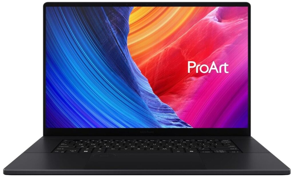 Portátil para diseño de contenidos con pantalla OLED de 16 pulgadas y 4K, 32 GB de RAM, 1 TB de SSD y gráfica RTX 4060 con 8 GB de VRAM, ASUS ProArt P16 OLED H7606WV