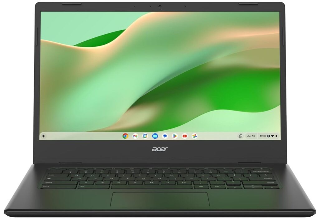 Chromebook con pantalla de 14 pulgadas Full HD con procesador Intel Celeron, 4 GB de RAM y 128 GB de almacenamiento, Acer Chromebook 314 CBOA314
